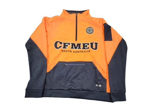 Quarter Zip Hi-Vis Orange (NoWear Supply)v